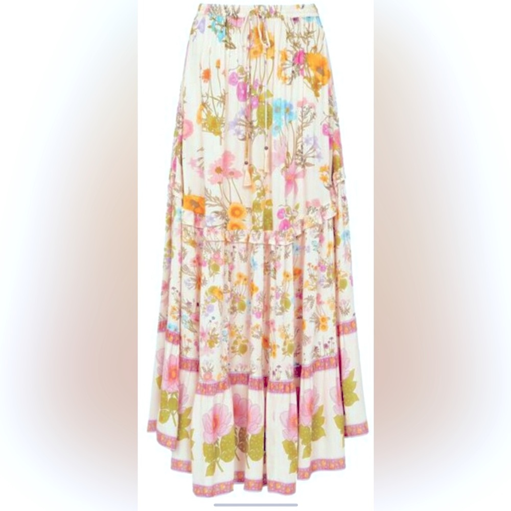 NWOT Spell wild bloom maxi skirt Small